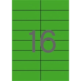 Etikett, 105x37 mm, színes, APLI, zöld, 320 etikett/csomag