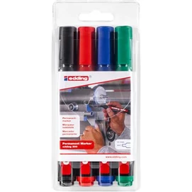 Alkoholos marker készlet, 1,5-3 mm, kúpos, EDDING &quot;300&quot;, 4 különböző szín
