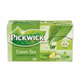 Zöld tea, 20x2 g, PICKWICK "Zöld tea Variációk", citrom, jázmin, earl grey, borsmenta