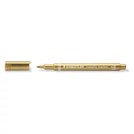 Dekormarker, 1-2 mm, kúpos, STAEDTLER &quot;8323&quot;, arany