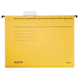 Függőmappa, karton, A4, LEITZ &quot;Alpha Standard&quot;, sárga