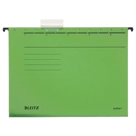 Függőmappa, karton, A4, LEITZ &quot;Alpha Standard&quot;, zöld