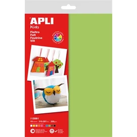Filc anyag, APLI Kids, A4, vegyes színek (szín nem választható)