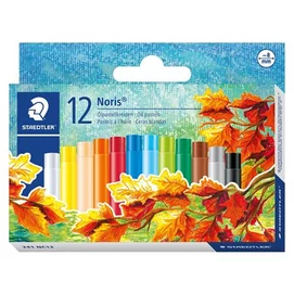Olajpasztell kréta, STAEDTLER &quot;Noris 241&quot;, 12 különböző szín