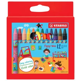 Zsírkréta, STABILO &quot;Yippy-wax&quot;, 12 különböző szín