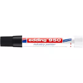 Jelölő marker, 10 mm, kúpos, EDDING "950", fekete