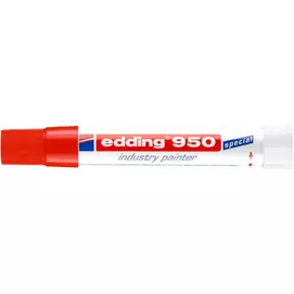 Jelölő marker, 10 mm, kúpos, EDDING "950", piros