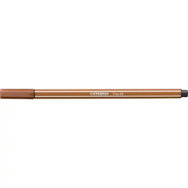 Filctoll, 1 mm, STABILO &quot;Pen 68&quot;, vörösbarna