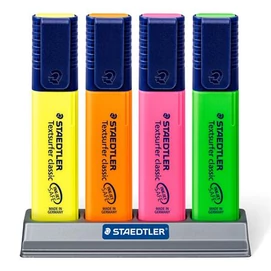 Szövegkiemelő készlet, 1-5 mm, asztali, STAEDTLER &quot;Classic 364&quot;, 4 különböző szín