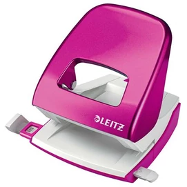 Lyukasztó, kétlyukú, 30 lap, LEITZ &quot;Nexxt Wow&quot;, rózsaszín