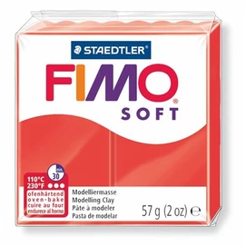 Gyurma, 57 g, égethető, FIMO &quot;Soft&quot;, indián piros