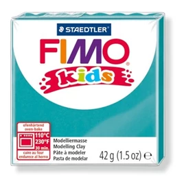 Gyurma, 42 g, égethető, FIMO &quot;Kids&quot;, türkiz
