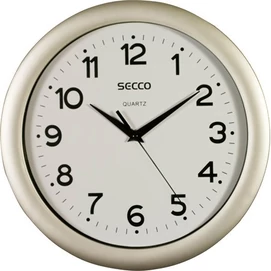 Falióra, 28,5 cm, SECCO &quot;Sweep Second&quot;,ezüst színű keret