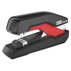 Tűzőgép, 30 lap, lapos tűzés, RAPID &quot;Supreme OmniPress S030c&quot;, fekete/piros