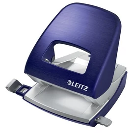 Lyukasztó, kétlyukú, 30 lap, fém, LEITZ &quot;Nexxt Style, titánkék