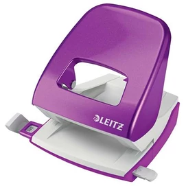 Lyukasztó, kétlyukú, 30 lap, LEITZ &quot;Nexxt Wow&quot;, lila