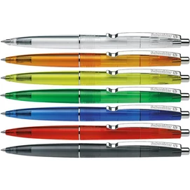 Golyóstoll, 0,5 mm, nyomógombos, vegyes színű test, SCHNEIDER &quot;K20 Icy&quot;, kék