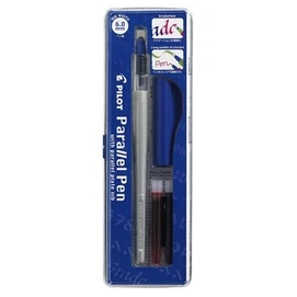 Töltőtoll, 0,5-6 mm, kék kupak, PILOT &quot;Parallel Pen&quot;