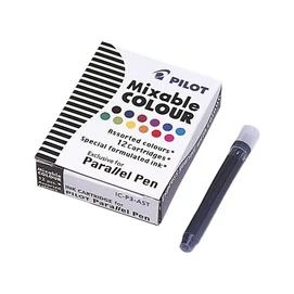 Töltőtoll patron, PILOT &quot;Parallel Pen&quot;, 12 különböző szín