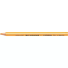 Színes ceruza, háromszögletű, vastag, STABILO "Trio thick", világos narancssárga