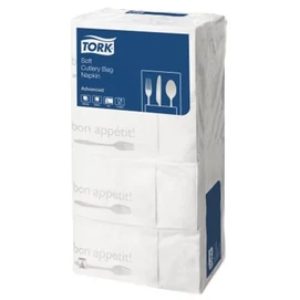 Szalvéta, 1/8 hajtogatott, 3 rétegű, 39,5x39 cm, TORK &quot;Soft Bon Appetit Cutlery Pocket&quot;, decor