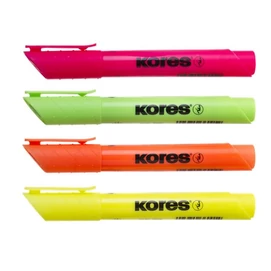 Szövegkiemelő készlet, 0,5-5 mm, KORES &quot;High Liner Plus&quot;, 4 különböző szín