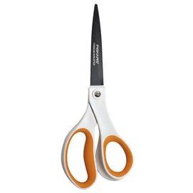 Olló, általános, tapadásmentes, 20 cm, FISKARS &quot;Non-Stick&quot;, fehér
