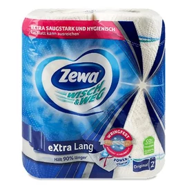 Háztartási papírtörlő, 2 rétegű, 2 tekercses, ZEWA &quot;Wisch&amp;Weg Original&quot;