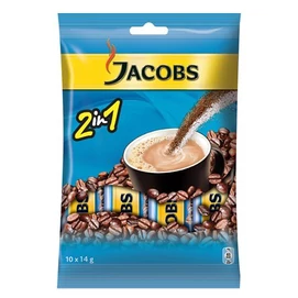 Instant kávé stick, 10x14 g, JACOBS &quot;2in1&quot;