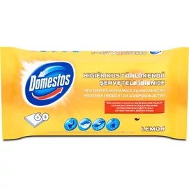 Nedves törlőkendő, 60 db, DOMESTOS &quot;citrus&quot;