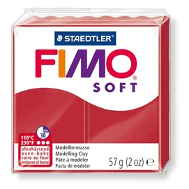 Gyurma, 57 g, égethető, FIMO &quot;Soft&quot;, karácsonyi piros