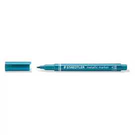 Dekormarker, 1-2 mm, kúpos, STAEDTLER &quot;8323&quot;, metálkék