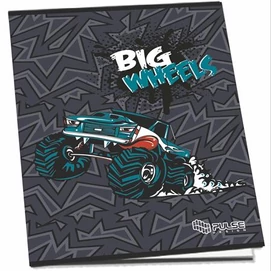 Füzet, tűzött, A5, kockás, 52 lap, PULSE &quot;Boys&quot;