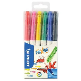 Filctoll készlet, 0,39-0,7 mm, törölhető, PILOT &quot;Frixion Colors&quot;, 6 különböző szín
