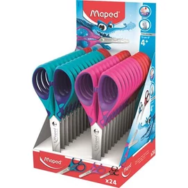 Olló display, iskolai, 13 cm, MAPED &quot;Essentials Soft&quot;