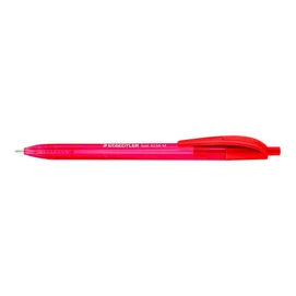 Golyóstoll, 1 mm, nyomógombos, STAEDTLER &quot;Ball 423 M&quot;, piros