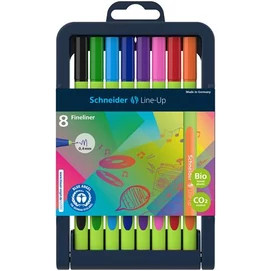 Tűfilc készlet, 0,4 mm, SCHNEIDER &quot;Line-Up&quot;, 8 különböző szín