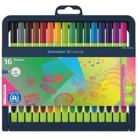 Tűfilc készlet, 0,4 mm, SCHNEIDER &quot;Line-Up&quot;, 16 különböző szín