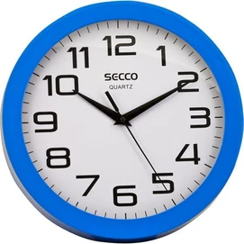 Falióra, 24,5 cm, kék keretes, SECCO &quot;Sweep second&quot;