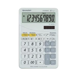 Számológép, asztali, 10 számjegy, SHARP &quot;EL-M332&quot;, fehér