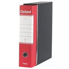 Tokos iratrendező, 80 mm, A4, karton, ESSELTE &quot;Oxford&quot;, piros