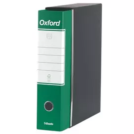 Tokos iratrendező, 80 mm, A4, karton, ESSELTE &quot;Oxford&quot;, zöld