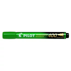 Alkoholos marker, 1,5-4 mm, vágott, PILOT &quot;Permanent Marker 400&quot;, zöld
