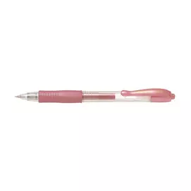 Zseléstoll, 0,32 mm, nyomógombos, PILOT "G-2 Metallic", rózsaszín
