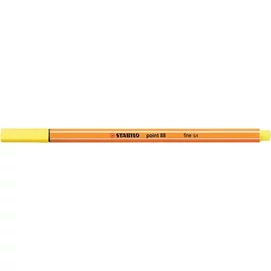 Tűfilc, 0,4 mm, STABILO "Point 88", citromsárga