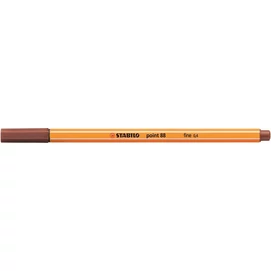 Tűfilc, 0,4 mm, STABILO &quot;Point 88&quot;, vörösbarna