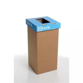 Szelektív hulladékgyűjtő, újrahasznosított, 20 l, RECOBIN "Mini", kék