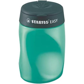 Hegyező, háromlyukú, tartályos, balkezes, STABILO &quot;Easy&quot;, olajzöld