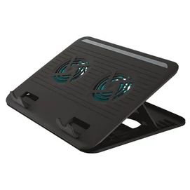 Notebook állvány, ventilátorral, USB, TRUST &quot;Cyclone&quot;