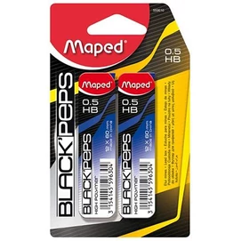 Grafitbél, 0,5 mm, HB, 2x12 szálas, MAPED &quot;Black Peps&quot;